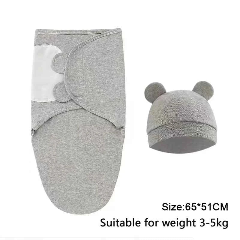 100%Cotton 0-3 Months Newborn Swaddle Sleepsack New Born Baby Swaddling Bedding
