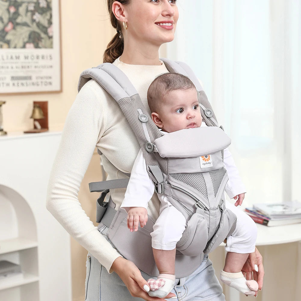 Egobaby Omini the 360   Is a Breathable Mesh Baby Carrier with Ventilation All Around. Designed for Infants to Toddlers. Features Lumbar Support.