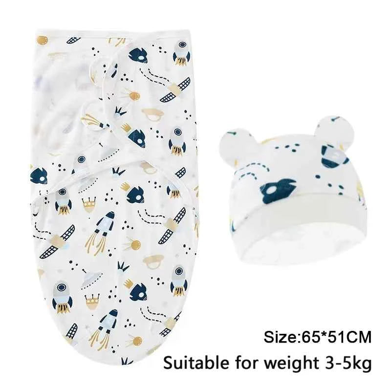 100%Cotton 0-3 Months Newborn Swaddle Sleepsack New Born Baby Swaddling Bedding