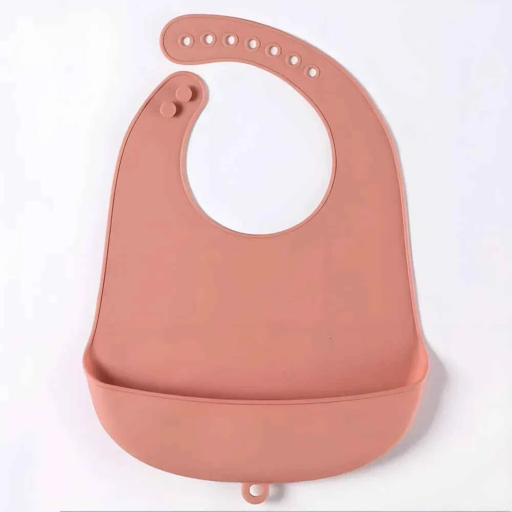 Baby Bib Adjustable Waterproof Bibs Babies Soft Edible Silicone Newborn Saliva Dripping Towel Drooling Children Scarf BPA Free