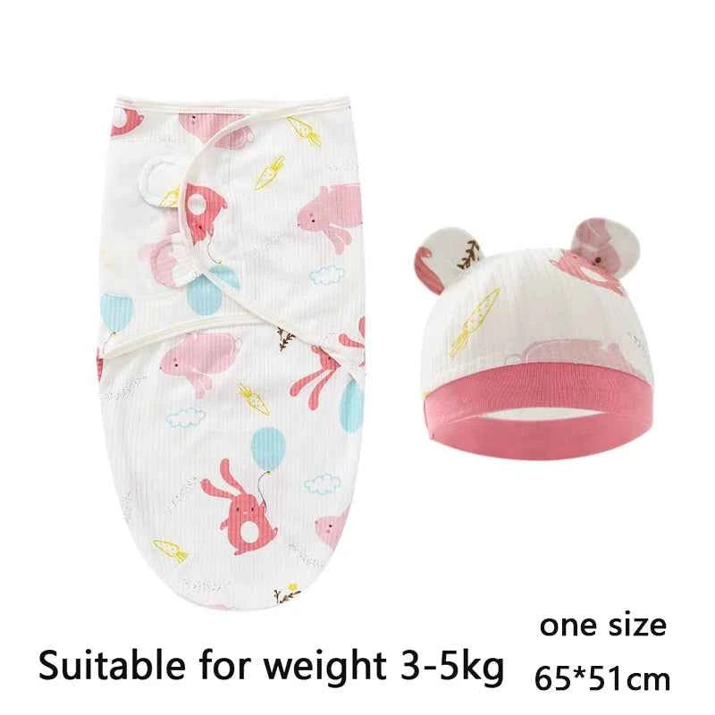 100%Cotton 0-3 Months Newborn Swaddle Sleepsack New Born Baby Swaddling Bedding