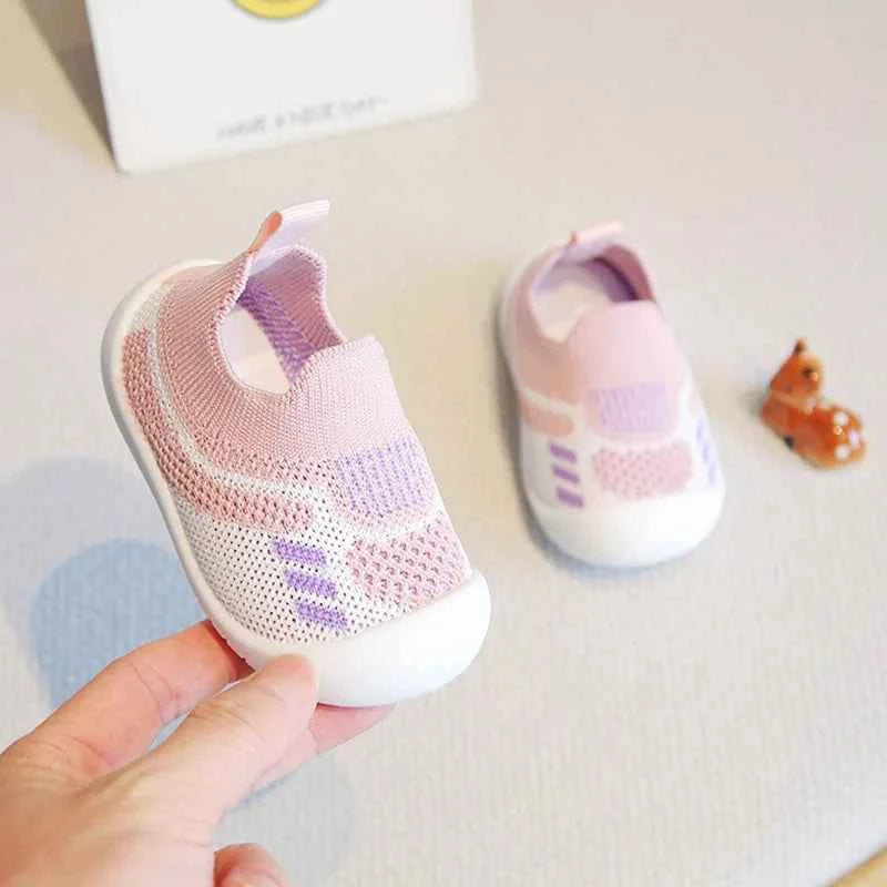 Baby Walking Shoes Soft Bottom Non-slip Baby Shoes Spring and Autumn A Stirrup 1-3 Years Old Children's Shoes and Socks