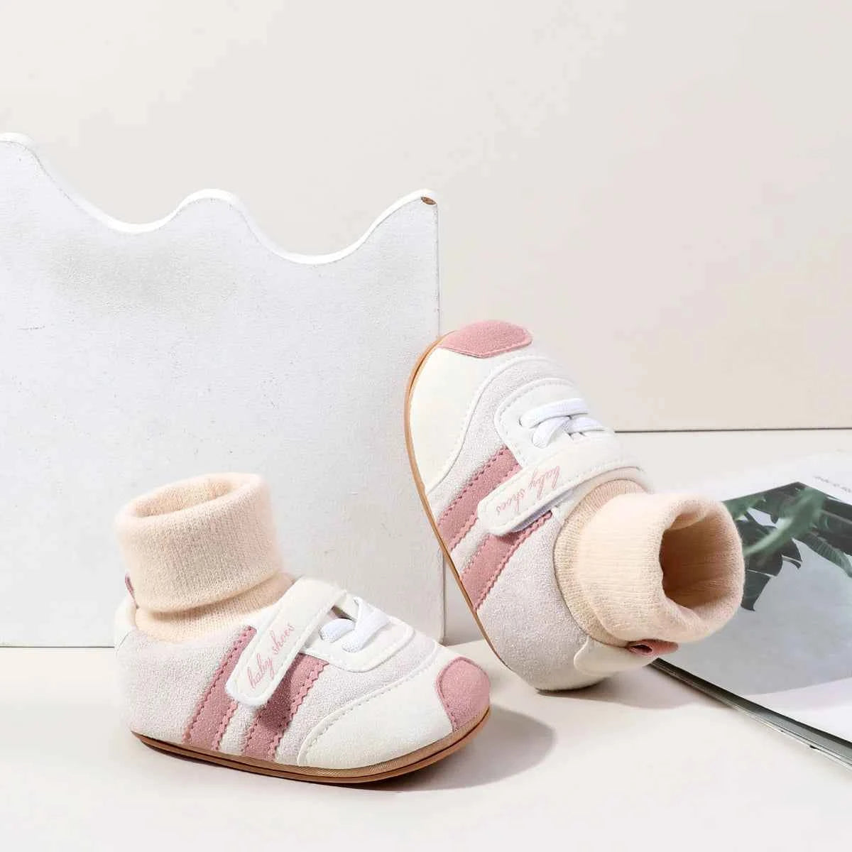 Baby Socks Shoes Soft PU and High Quality Rubber Anti-slip Sole Winter Style for Newborn Toddler Boys and Girls
