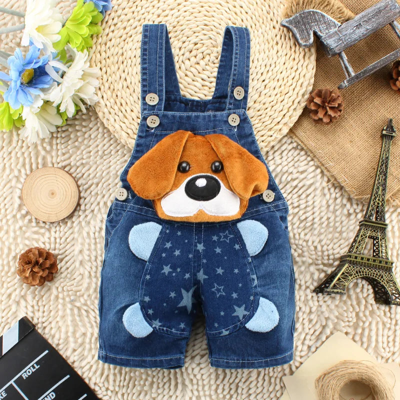 Summer 1PC Kids Baby Boys Jumper Clothes Clothing Short Trousers Toddler Infant Boy Pants Denim Shorts Jeans Overalls Dungarees