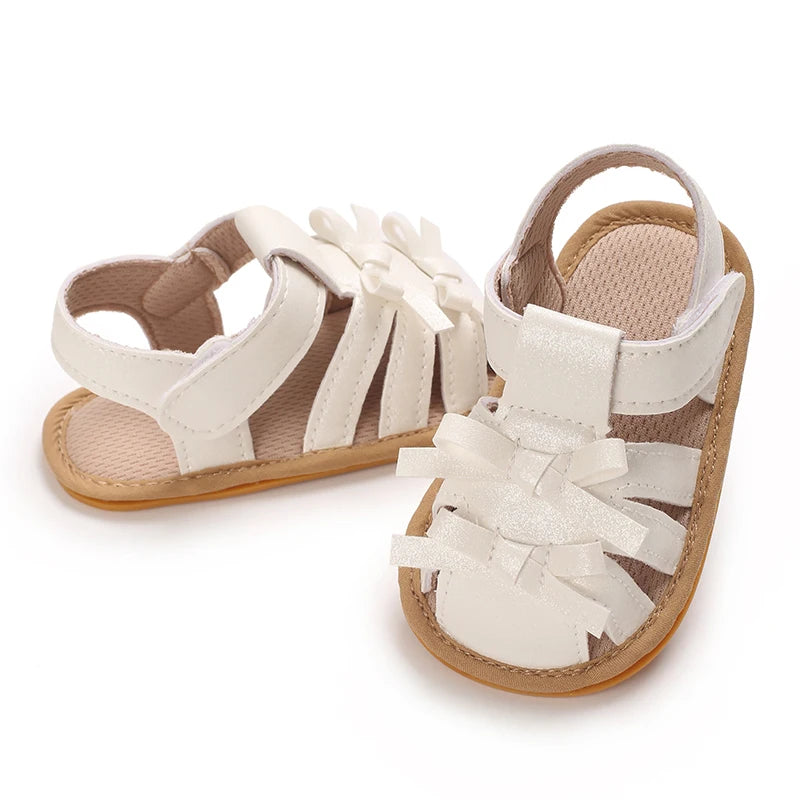 0-18Months Newborn Infant Baby Girls Shoes Summer Sandals Casual Rubber Bottom Non-Slip Breathable Baby Shoes