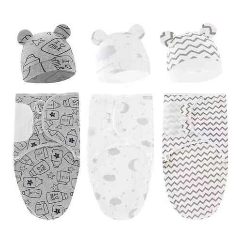 100%Cotton 0-3 Months Newborn Swaddle Sleepsack New Born Baby Swaddling Bedding