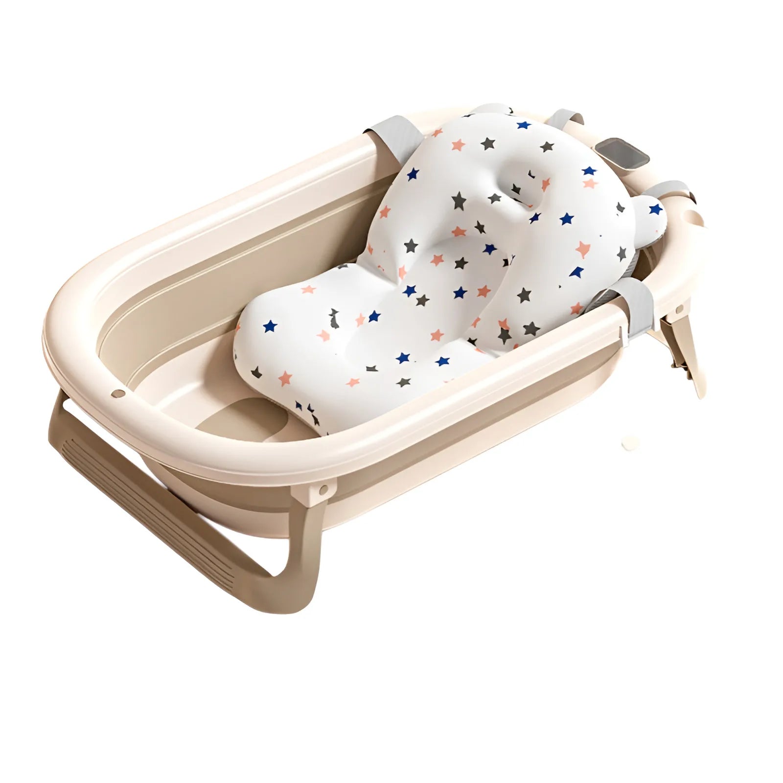 Foldable Baby Bathtub, Safe and Portable Bathing Solution for Infants and Toddlers, Suitable for 6-12 Months, Easy